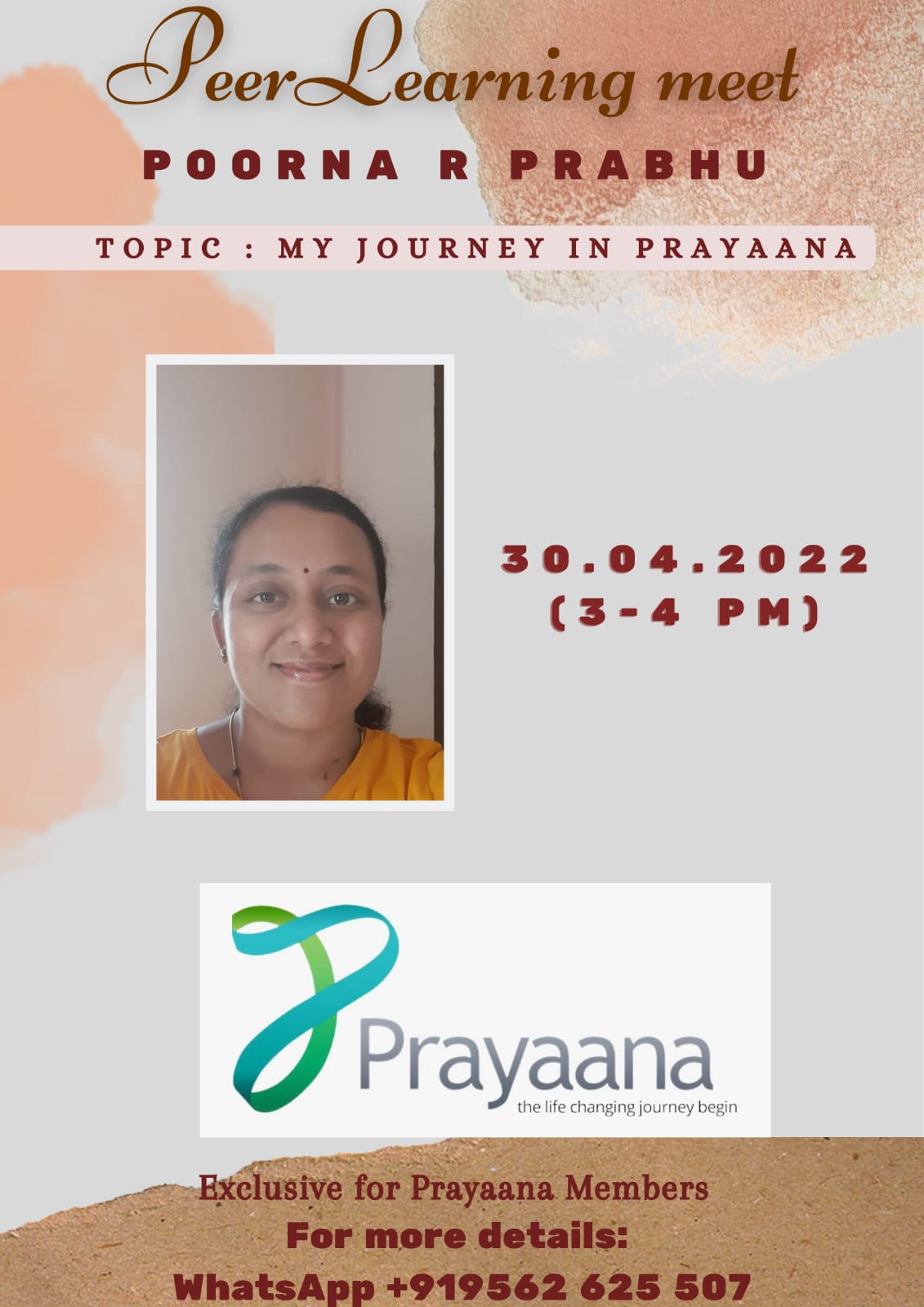 peer learning meet- life in prayaana